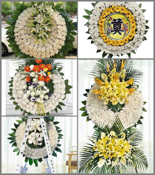 福建漳州龙海市港尾镇考后村花圈速递